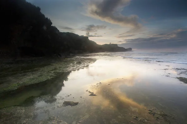 Vista Panorâmica Incrível Praia Tropical Composição Natureza Cores Vibrantes — Fotografia de Stock