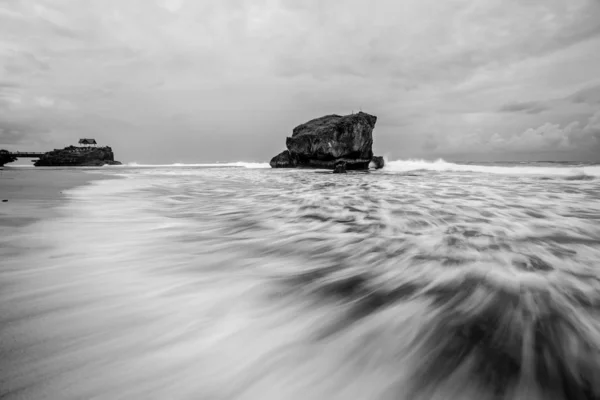 Vue Panoramique Plage Tropicale Incroyable Composition Nature Couleurs Vives — Photo