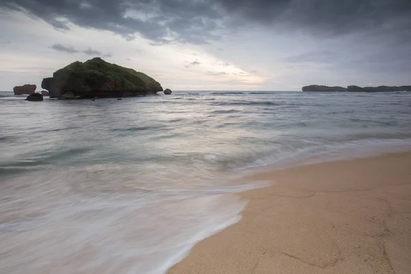 Vista Panorâmica Incrível Praia Tropical Composição Natureza Cores Vibrantes — Fotografia de Stock
