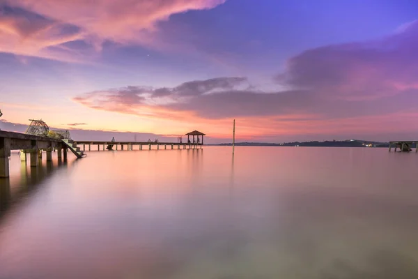 Vista Panoramica Della Splendida Spiaggia Tropicale Composizione Della Natura Colori — Foto Stock