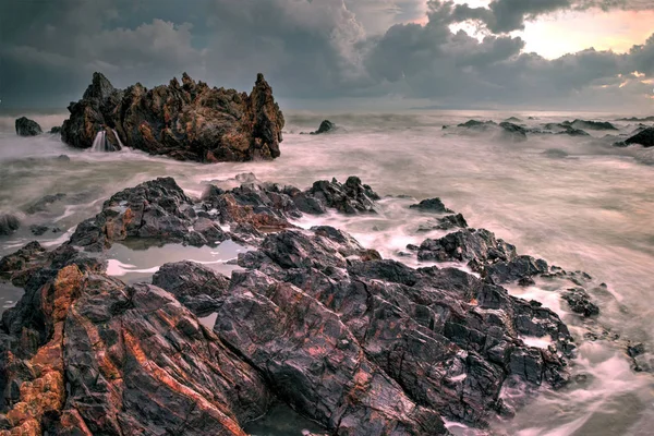 Vistas Panorámicas Increíble Playa Tropical Composición Natural Colores Vibrantes — Foto de Stock
