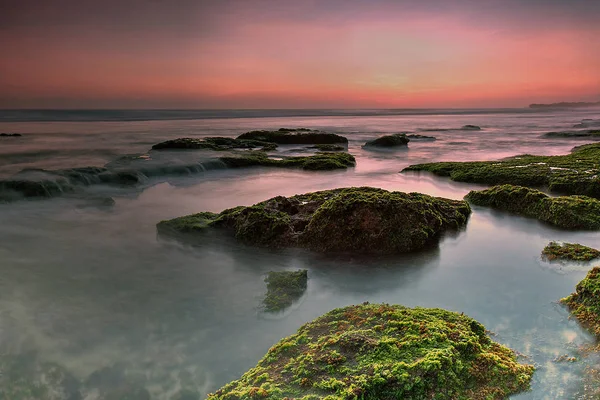 Vista Panorâmica Incrível Praia Tropical Composição Natureza Cores Vibrantes — Fotografia de Stock