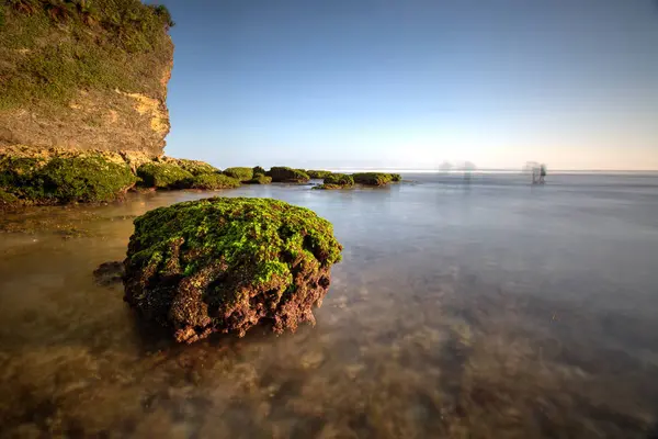 Vista Panorâmica Incrível Praia Tropical Composição Natureza Cores Vibrantes — Fotografia de Stock