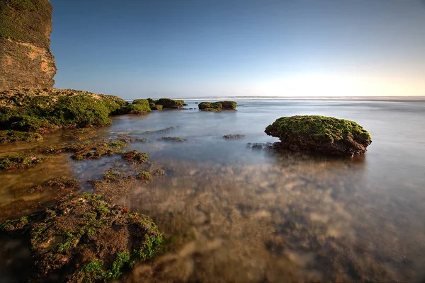 Malerischen Blick Auf Erstaunliche Tropische Strand Zusammensetzung Der Natur Und — Stockfoto