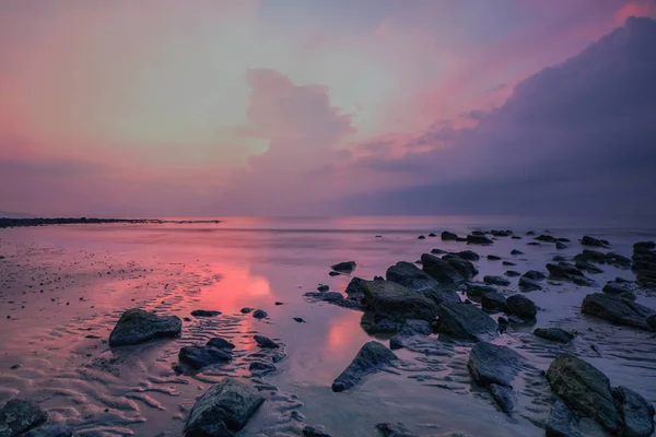 Живописный Вид Удивительный Пляж Состав Природы Яркие Цвета — стоковое фото