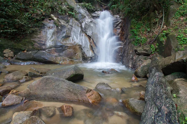 Waterval Beek Een Diep Regenwoud — Stockfoto