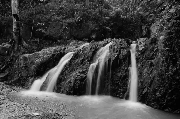 Wasserfall Bach Einem Tiefen Regenwald — Stockfoto