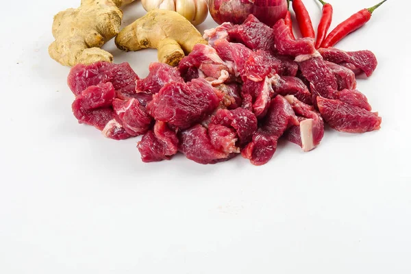 Beef Tender Chuck Isolated White — Stock Photo, Image