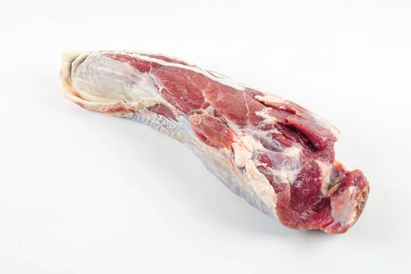 Carne Boi Mandril Isolada Branco — Fotografia de Stock