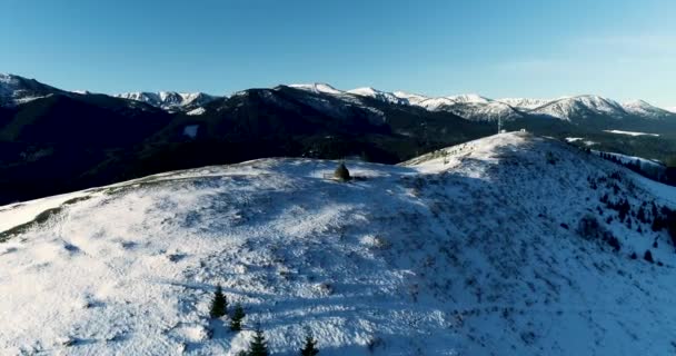 Зимовий Пейзаж Горах — стокове відео