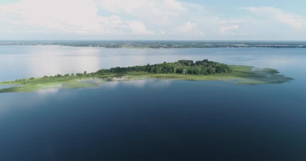 Lago Drone Aerea Filmato Nel Parco Naturale Nazionale Shatsky Ucraina — Video Stock