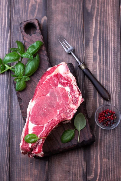 Juicy beef steak with pepper — Stock Photo, Image