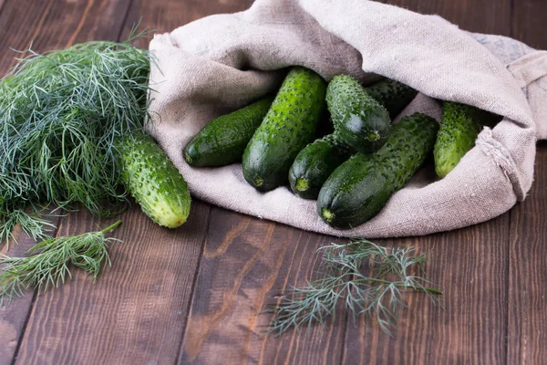 Ham organik salatalık yemeye hazır