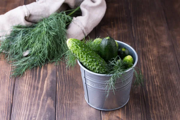 Ham organik salatalık yemeye hazır