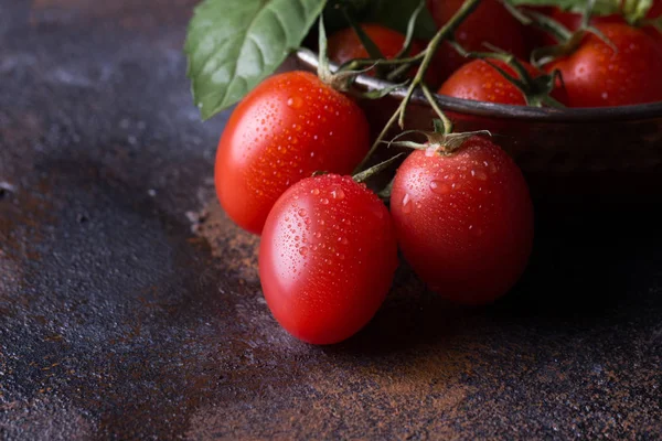 Taze üzüm domates fesleğen için ile malzemeler yemek olarak kullanın