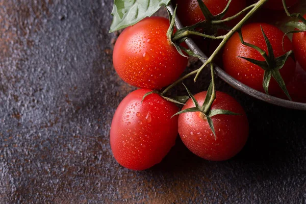 Taze üzüm domates fesleğen için ile malzemeler yemek olarak kullanın