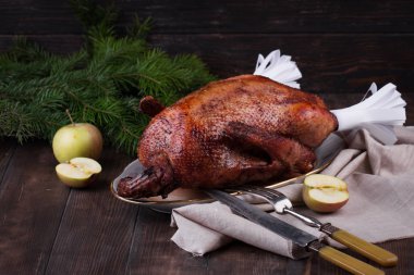 Noel kızarmış ördek