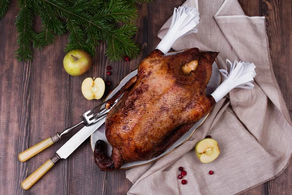 Noel kızarmış ördek