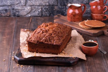 Waffel ile geleneksel Hollanda pasta.