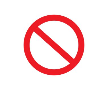 Dur işareti. İçki yasağı işareti. Vektör illüstrasyonu.