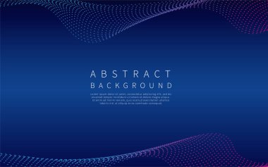 Soyut teknoloji mavi arka plan. Modern tasarım. Vektör illüstrasyonu