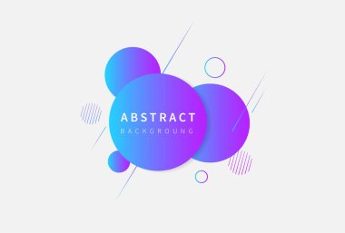 Soyut Arkaplan Çemberi. Banner modern tasarım. Vektör illüstrasyonu.