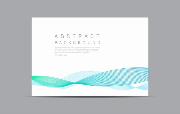 Abstrakt Bakgrund Kurvlinjer Minimal Design Vektorillustration — Stock vektor