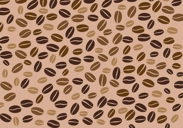 Kahve çekirdekleri pürüzsüz. Kahve çekirdekleri. Vektör illüstrasyonu