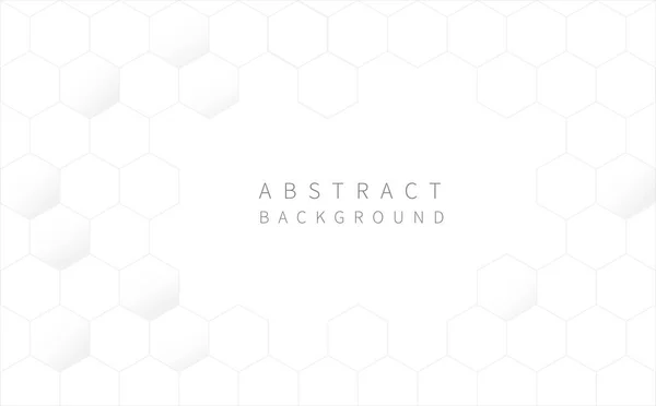 Soyut altıgen desenli beyaz arka plan. Vektör illüstrasyonu.