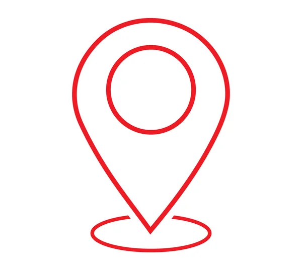 Kartenpunkt Symbol Standort Symbol Vektorillustration — Stockvektor