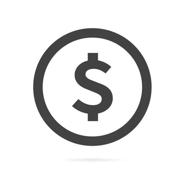 Vecteur Icônes Monétaires Icône Signe Dollar Illustration Vectorielle — Image vectorielle