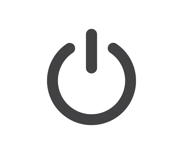 Power Symbol Vektorillustration Auf Weißem Hintergrund — Stockvektor