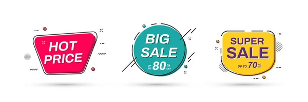 Verkoop Banner Sjablonen Grote Verkoop Super Sale Banner Vector Illustratie — Stockvector