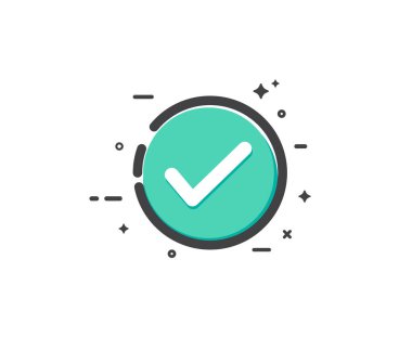 İşaret simgesini işaretle. Vektör çizimi. beyaz arkaplan