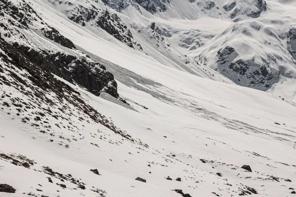 Natural Monument Morado Central Andes Chile Snowy Mountain Slopes Stock Image