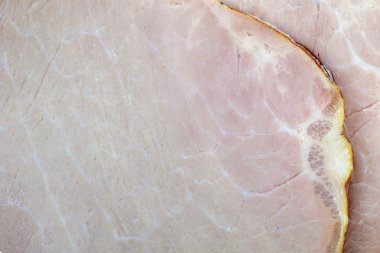 Jambon sosisi üst görünüm arkaplanı