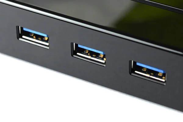 Kábel usb hub adatport számítógép — Stock Fotó