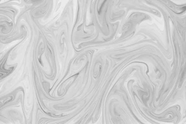Płynny wir Czarno-biały kolor Art Abstrakcyjny wzór marmur — Zdjęcie stockowe