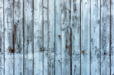 Mavi arkaplan ile boyanmış tahta panelleri