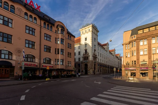 Helsínquia Finlândia Setembro 2019 Ruas Cidade Dia Folga Sem Porto — Fotografia de Stock