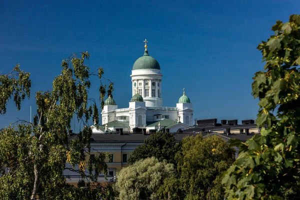 Helsinki Finnland September 2019 Nikolauskathedrale Stadtzentrum — Stockfoto