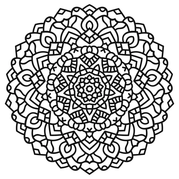 Mandala, Hindistan süs vektör. Etnik simetrik desen
