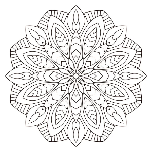 Çiçek geometrik desenli, etnik daire