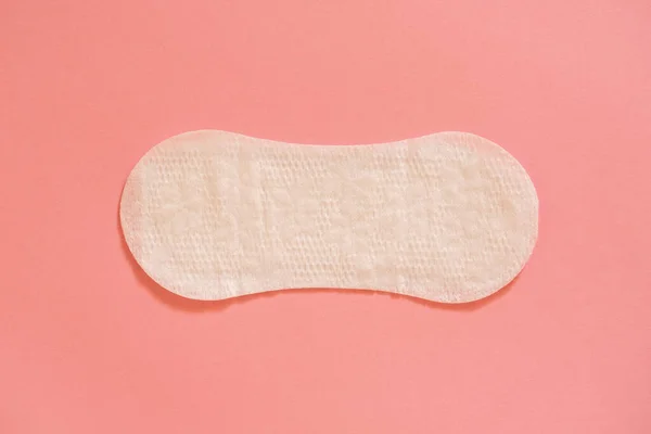 Ciclo Menstrual Almofada Feminina Branca Sobre Fundo Rosa — Fotografia de Stock