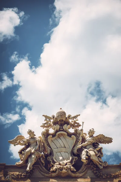 Detail of fontana di trevi, rome, Italië — Stockfoto