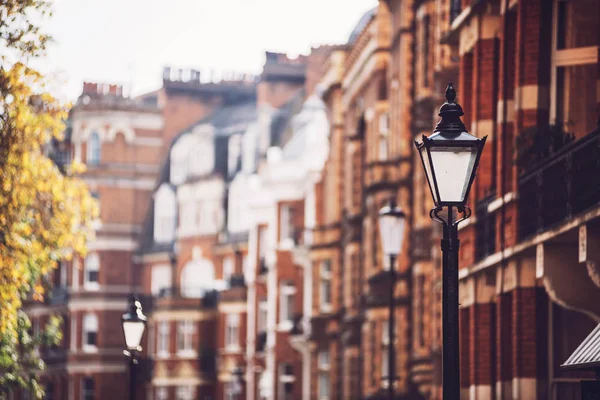 Caixas de tijolo em Londres. Horizontal tiro ao ar livre — Fotografia de Stock