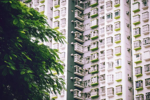 Velký byt box v Hongkongu Číně — Stock fotografie