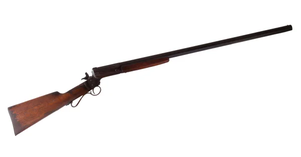 Escopeta vieja sobre blanco — Foto de Stock
