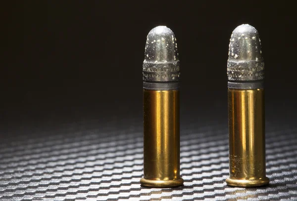 Oxidized rimfire bullets — Stock Photo, Image