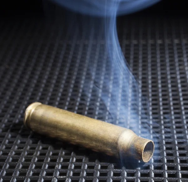 Hot shell with smoke — Stock Photo, Image